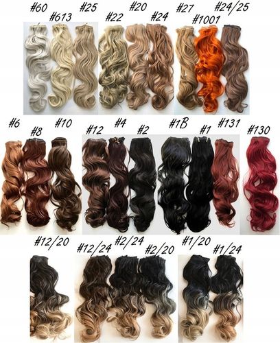 DOCZEPIANE WŁOSY ZESTAW Clip in Fale 7 PASM 160g na Arena.pl