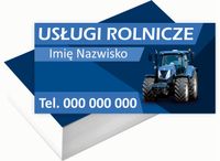 Wizytówki firmowe Foliowane 1000szt dużo wzorów USŁUGI ROLNICZE
