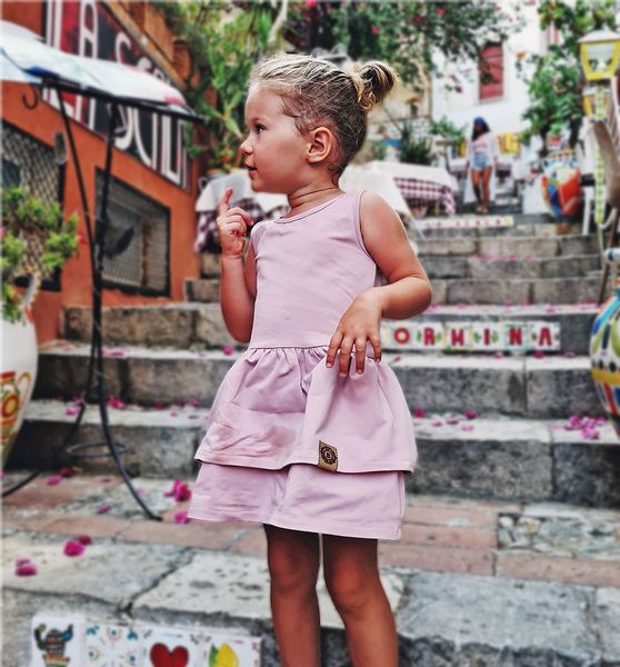 Sukienka bez rękawów, Basic pudrowy róż 98 zdjęcie 2