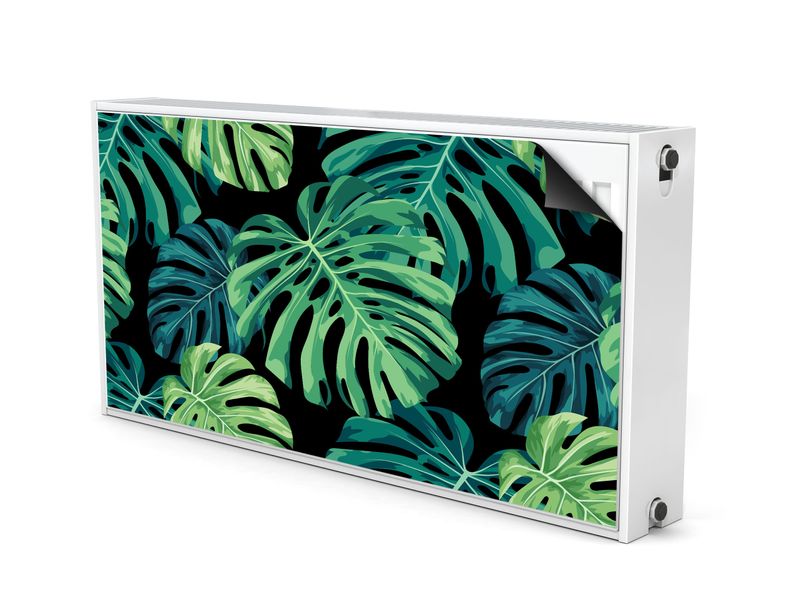 MATA MAGNETYCZNA NA KALORYFER Egzotyczne Liście Natura 90cm x 60cm zdjęcie 2