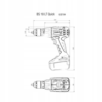 METABO 602104840 WKRĘTARKA BS18LT BL Q METALOCK