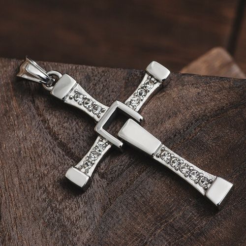 Naszyjnik krzyżyk Vin Diesel Toretto zawieszka stal chirurgiczna BLINGART na Arena.pl