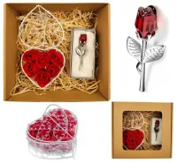 Zestaw dla Niej - Kryształowa Róża + Kwiaty Mydlane