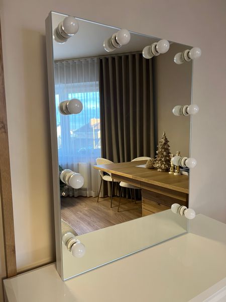 Lustro wizażowe, makijażowe, make up,do wizażu 60-80 wiszace zdjęcie 6