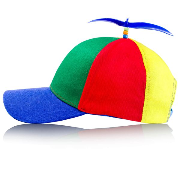 Czapka z daszkiem i ze śmigłem kolorowa wiatrak zdjęcie 1