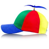 Czapka z daszkiem i ze śmigłem kolorowa wiatrak