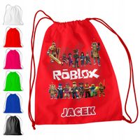 WOREK PLECAK SPORTOWY NA WF DLA DZIECI - ROBLOX + IMIĘ! GRA