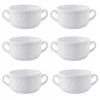 LUMINARC bulionówka 300ml biała TRIANON gastronomiczna zestaw 6 sztuk