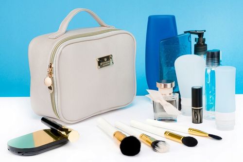 Kosmetyczka kuferek PETERSON damska idealna na podróż z uchwytem na Arena.pl