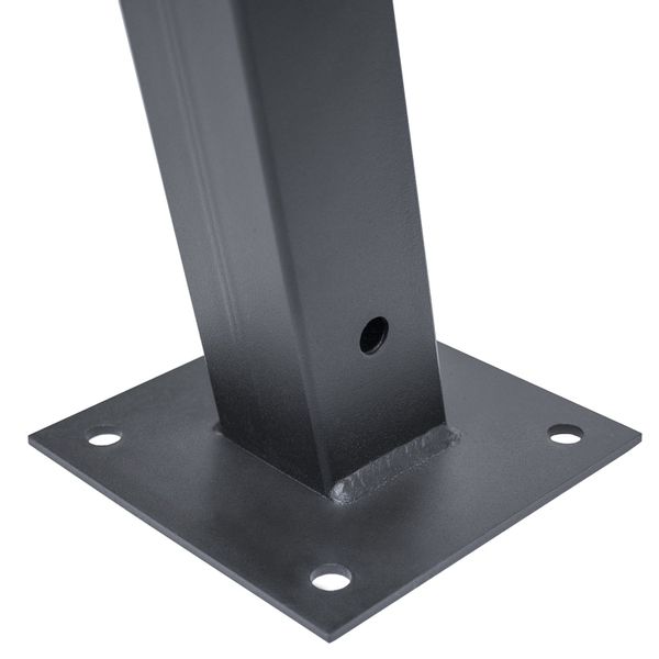 Stopa do masztu słupa grafitowy zdjęcie 3