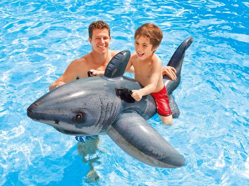 Rekin dmuchany materac dla dzieci Intex 173cm na Arena.pl