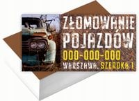 Wizytówki firmowe 200 szt RÓŻNE WZORY do wyboru ZŁOMOWANIE POJAZDÓW
