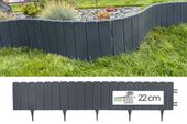 Ekopalisada ogrodowa 100 cm, wys. 22 cm Grafitowa