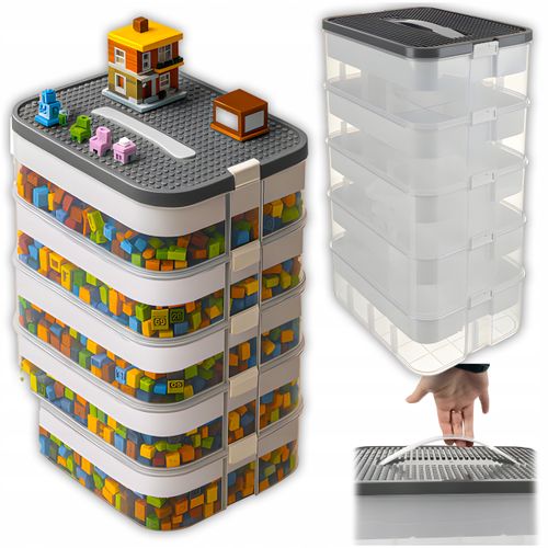 Pudełko Na Klocki- 5 Poziomów 35L Kruzzel 25759 na Arena.pl