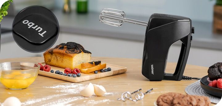 MIKSER RĘCZNY ZELMER LEKKI ROBOT KUCHENNY 5 BIEGÓW 4 KOŃCÓWKI TURBO 750W zdjęcie 5