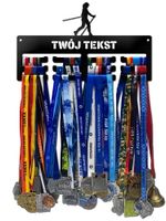 Wieszak na medale NORDIC WALKING WOMAN  twoje imię dowolny tekst 417.1