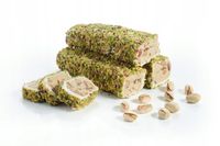 Lokum Turkish Delight o smaku pistacjowym i migdałowym.