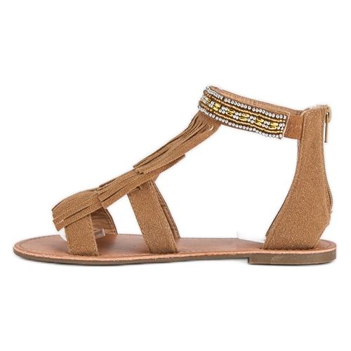 Brązowe Sandały Boho r.38 na Arena.pl