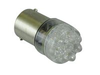 żarówka 8 LED ba15s R10W P5W postojowa tylna 12v pomarańczowa