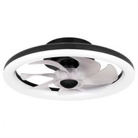 PLAFON LED Z WENTYLATOREM 36W ŚCIEMNIALNY REGULACJA CCT CZARNY