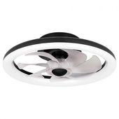 PLAFON LED Z WENTYLATOREM 36W ŚCIEMNIALNY REGULACJA CCT CZARNY