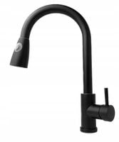 Bateria kuchenna z wyciąganą wylewką GRACO STELLMAN CZARNA