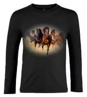 Bluzka t-shirt z długim rękawem Konie