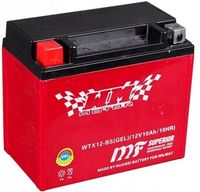 WM WTX12-BS/YTX12-BS AKUMULATOR MOTOCYKLOWY ŻELOWY AGM 12V 10AH 130A