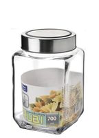 POJEMNIK SZKLANY RUBI 700 ml SZARY