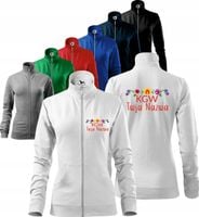BLUZA DAMSKA zapinana Z HAFTEM koło gospodyń wiejskich + twój tekst KGW