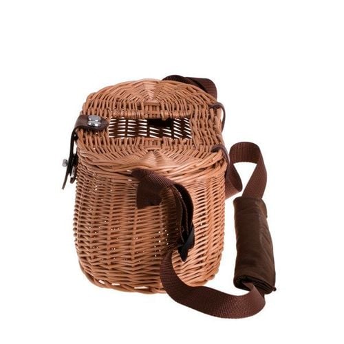 Wiklinowy kosz piknikowy kosz rybacki 34x19 H16 cm uniwersalny na Arena.pl