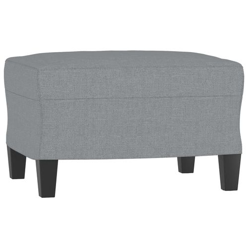3-osobowa sofa z podnóżkiem, jasnoszara, 180 cm, tkaniną na Arena.pl