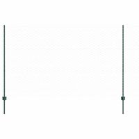 Ogrodzenie z słupkami Zielony 1.4 x 50 m Stal