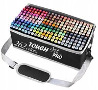 Markery Alkoholowe 262 szt. Mazaki Pisaki Flamastry Dwustronne Touch Zestaw