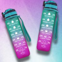 BIDON 1000ml WATER BOTTLE JUG SZCZELNA BUTELKA Z MIARKĄ PRAKTYCZNY SIŁOWNIA