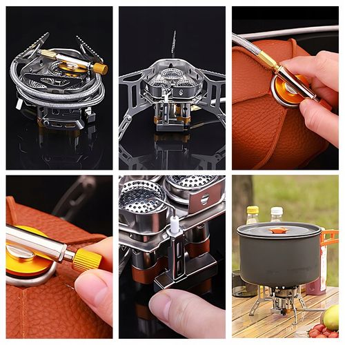 Doskonała MINI kuchenka turystyczna gazowa na kartusze z adapterem 5800W na Arena.pl