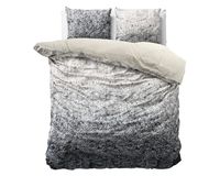 200x220 EMMA antracyt kpl pościeli drukowany aksamit i bawełna