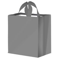 torba na zakupy 24l 35x35x20 gładka fraspo 1szt szara