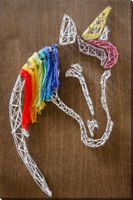 Zestaw do String Art Tęczowy Jednorożec Koń Kreatywny Zestaw DIY dla Dziec…