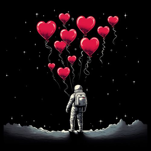 Plakat 60x60cm Astronauta Własnych Celi na Arena.pl