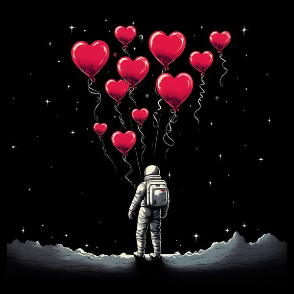 Plakat 60x60cm Astronauta Własnych Celi zdjęcie 2