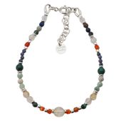 Bransoletka znak zodiaku byk - mix kamieni i srebro