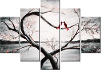 105CM 150CM OBRAZ 5 ELEM W ŚWIETLE KSIĘŻYCA I DRUK