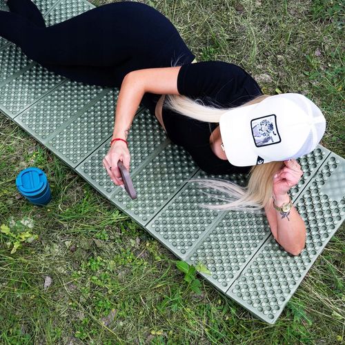 KARIMATA MATA TERMICZNA IZOLACYJNA SKŁADANA DO SPANIA TURYSTYCZNA NA BIWAK na Arena.pl