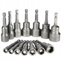 NASADKI KLUCZE NASADOWE NA WKRĘTARKĘ Z MOCNYM MAGNESEM - ZESTAW 14SZT RS