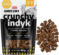 UNISZKI Crunchy INDYK szałwia pokrzywa SOFT LIGHT miękki przysmak psa 80g