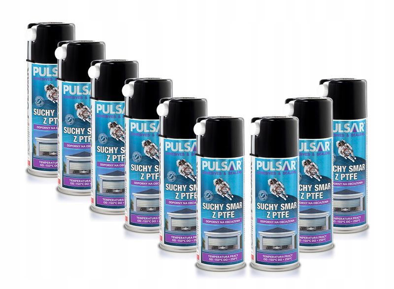 PULSAR SUCHY SMAR TEFLONOWY DO BRAM PTFE 400 ml x9 zdjęcie 1