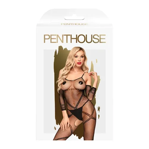 penthouse under arrest bodystocking siateczkowe xl, czarne na Arena.pl