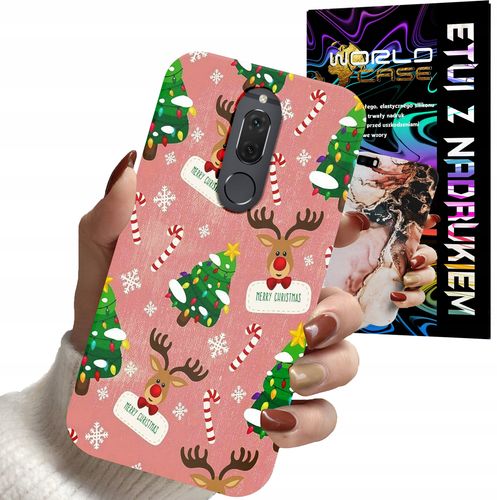 ETUI CASE DO HUAWEI MATE 10 LITE - ŚWIĄTECZNE WZORY NA ŚWIĘTA RENIFER na Arena.pl