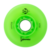 Kółka świecące do rolek Luminous Led 80mm/85A Green Apple 4 sztuki